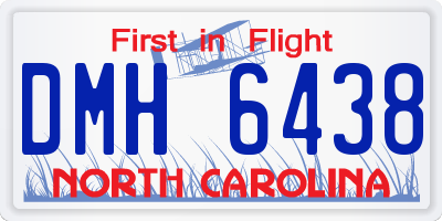 NC license plate DMH6438