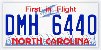 NC license plate DMH6440