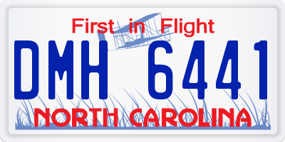 NC license plate DMH6441