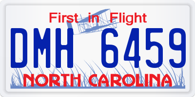 NC license plate DMH6459