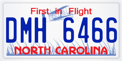 NC license plate DMH6466