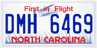 NC license plate DMH6469