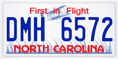 NC license plate DMH6572