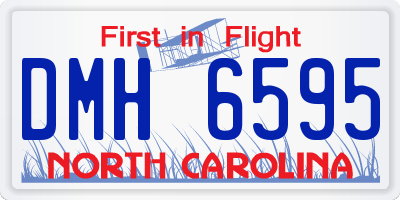 NC license plate DMH6595