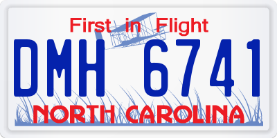 NC license plate DMH6741