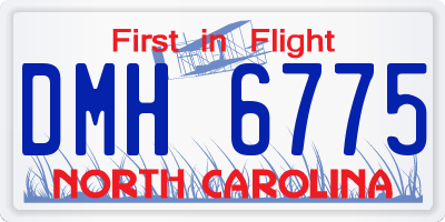NC license plate DMH6775