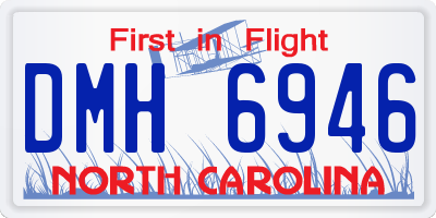 NC license plate DMH6946