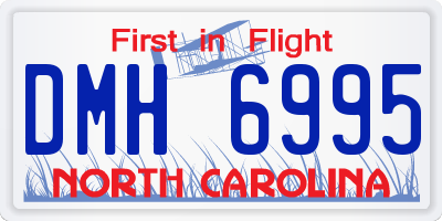 NC license plate DMH6995