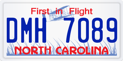 NC license plate DMH7089