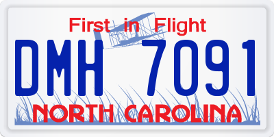 NC license plate DMH7091