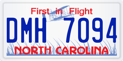 NC license plate DMH7094