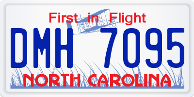 NC license plate DMH7095