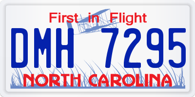 NC license plate DMH7295