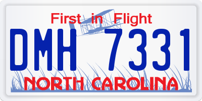 NC license plate DMH7331