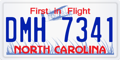 NC license plate DMH7341