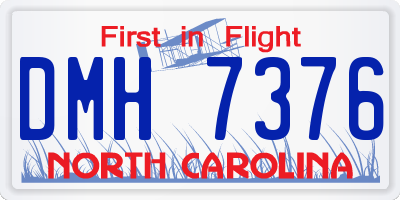 NC license plate DMH7376