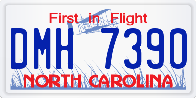 NC license plate DMH7390