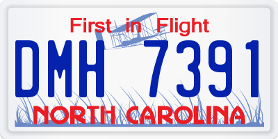 NC license plate DMH7391
