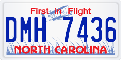 NC license plate DMH7436