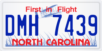 NC license plate DMH7439