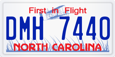NC license plate DMH7440