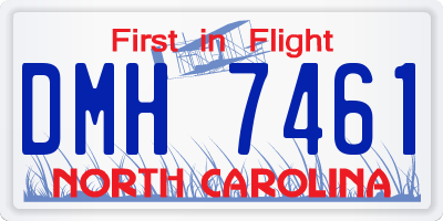 NC license plate DMH7461