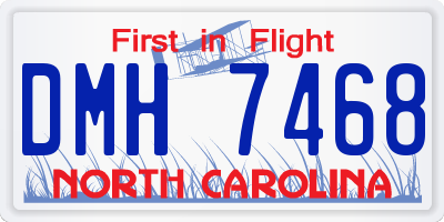 NC license plate DMH7468