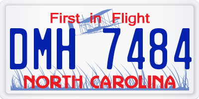 NC license plate DMH7484