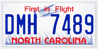 NC license plate DMH7489