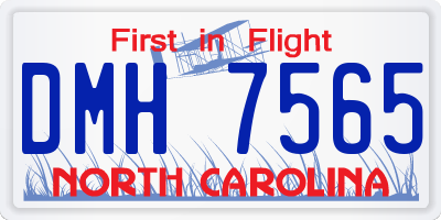 NC license plate DMH7565