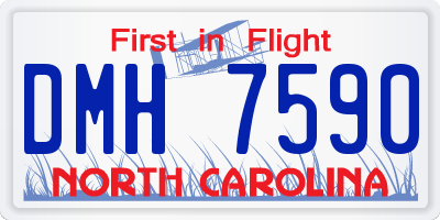 NC license plate DMH7590