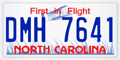 NC license plate DMH7641