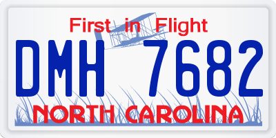 NC license plate DMH7682