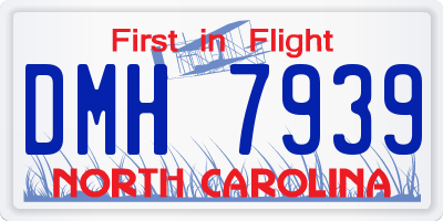 NC license plate DMH7939