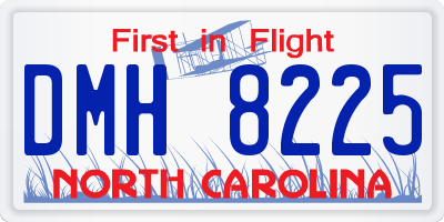 NC license plate DMH8225