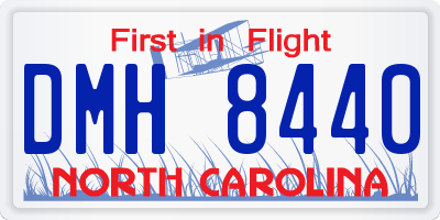 NC license plate DMH8440