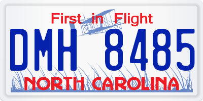 NC license plate DMH8485
