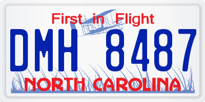 NC license plate DMH8487