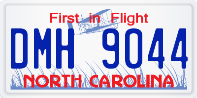 NC license plate DMH9044