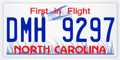 NC license plate DMH9297