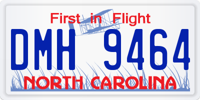 NC license plate DMH9464