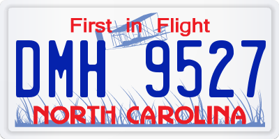 NC license plate DMH9527