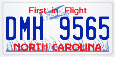 NC license plate DMH9565