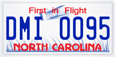 NC license plate DMI0095