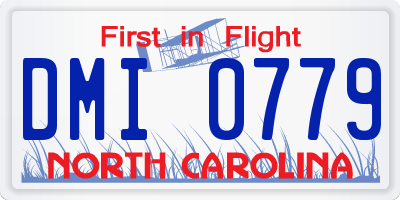 NC license plate DMI0779