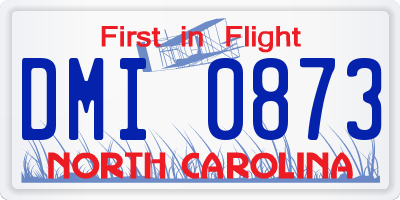 NC license plate DMI0873