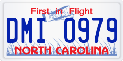 NC license plate DMI0979