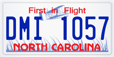 NC license plate DMI1057