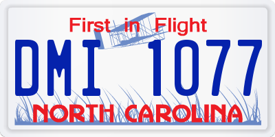 NC license plate DMI1077