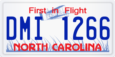 NC license plate DMI1266